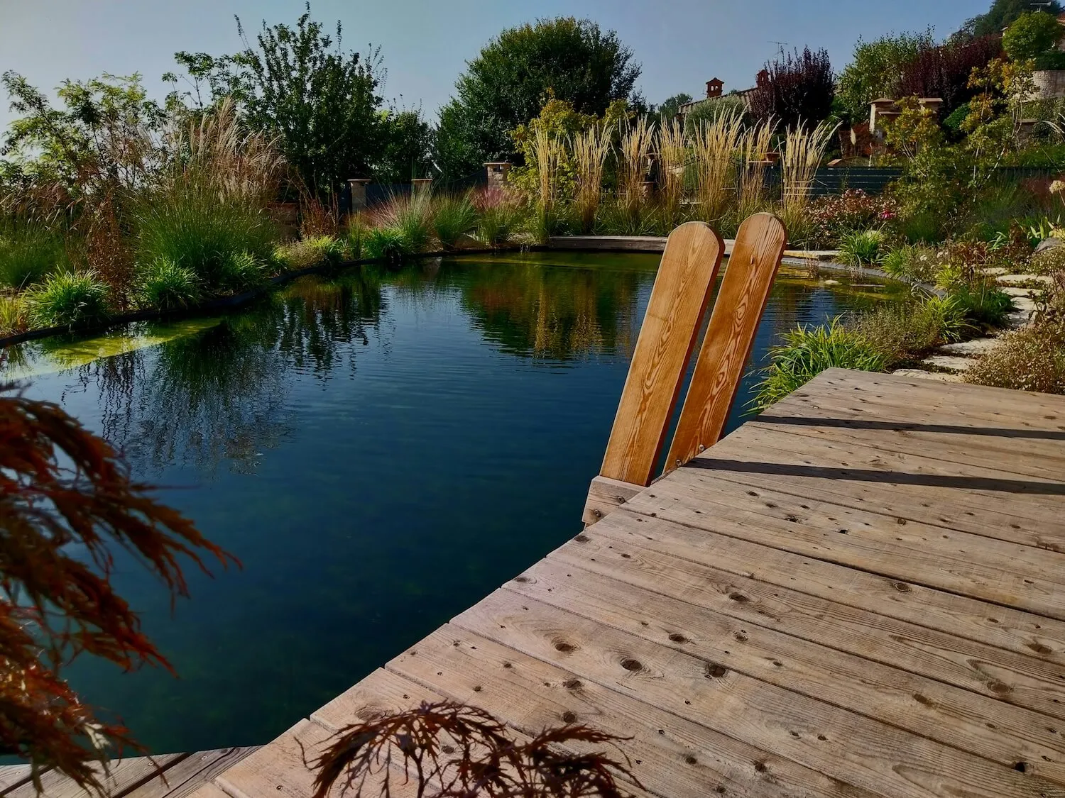 Foto del giardino della villa a Serle